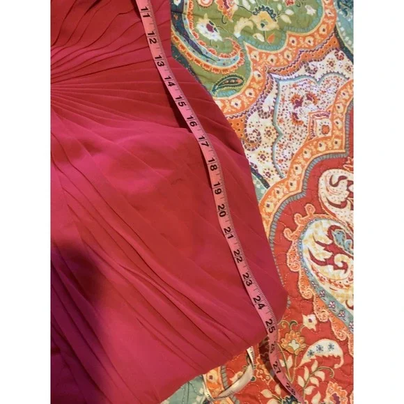 David's Bridal Pink Strapless Bridesmaid Dress Formal Occasion Gown - Picture 4 of 4